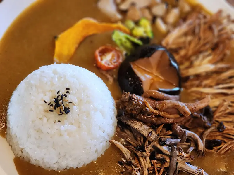 톰톰카레의 버섯카레 근접샷