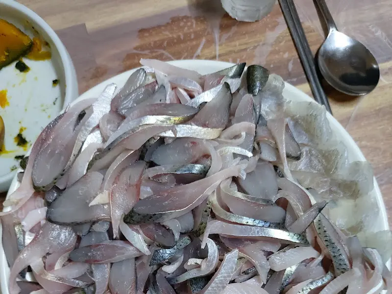 푸짐한 도다리회 한 상