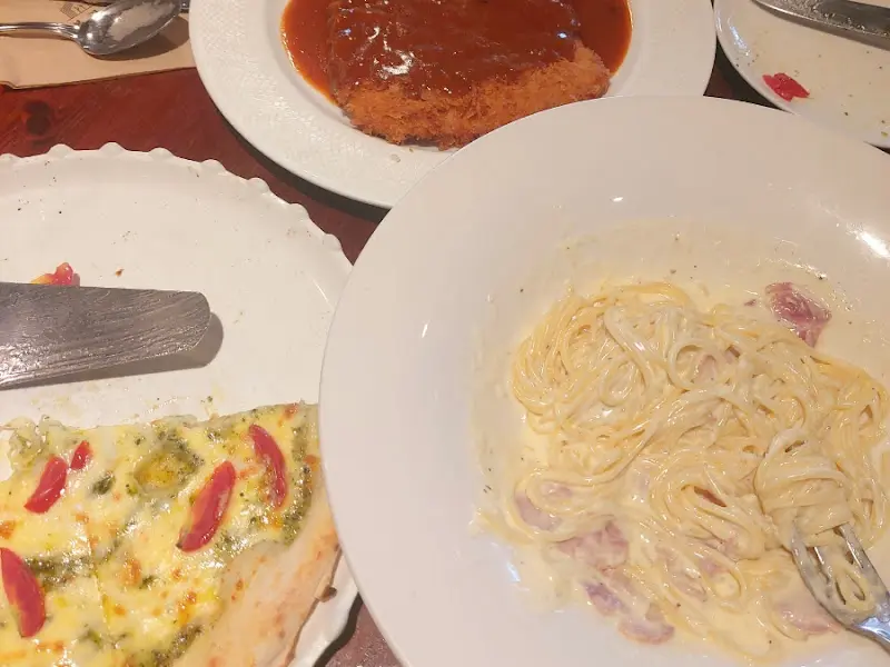 돈까스, 피자, 파스타