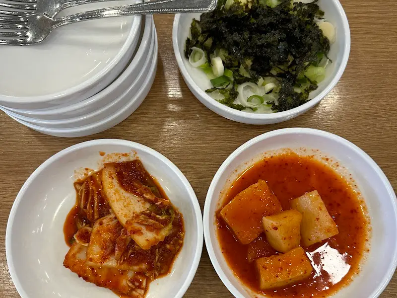 칼국수집 상차림