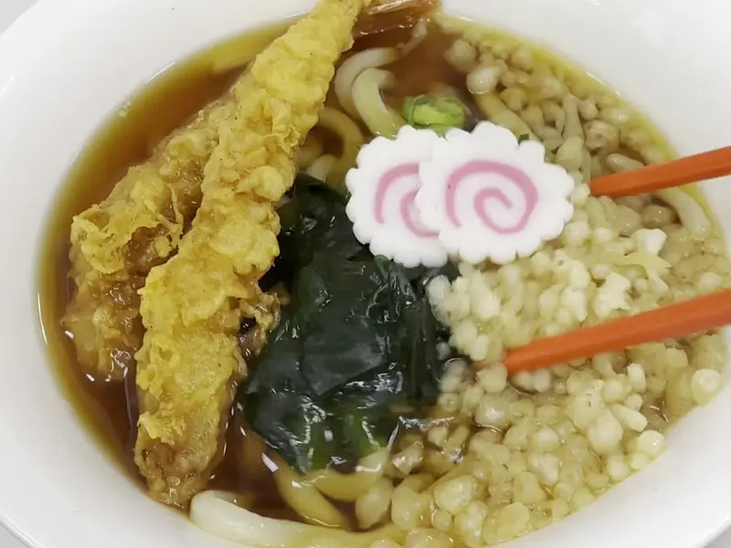 새우튀김 우동 확대샷