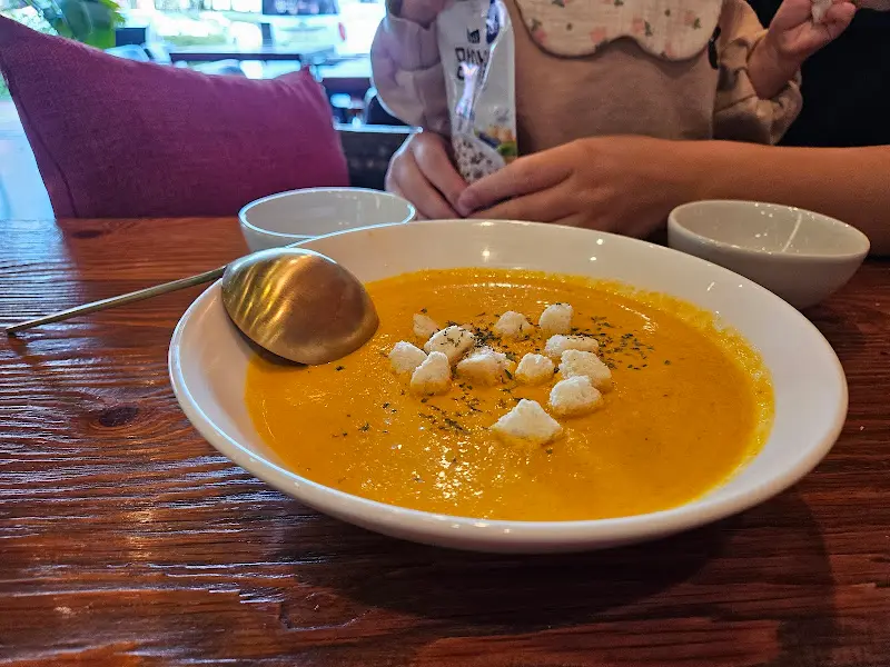 따뜻한 당근 스프