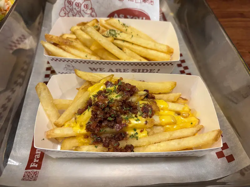 다양한 종류의 감자튀김