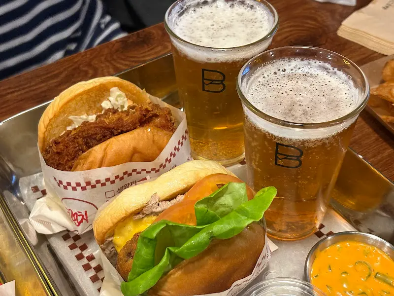 다양한 버거 메뉴