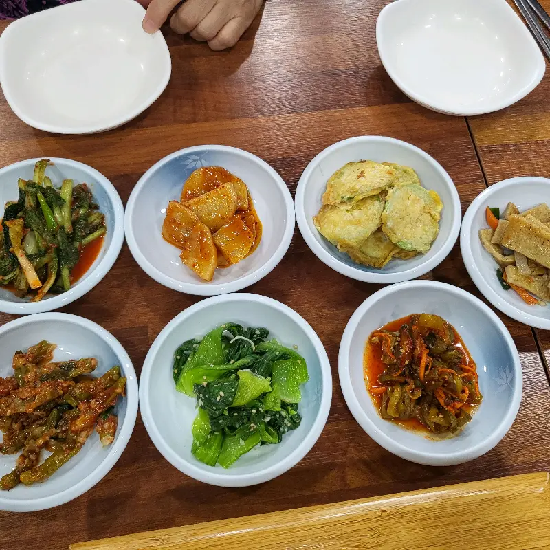 밑반찬 클로즈업