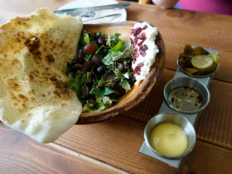 리코타 청포도 샐러드 근접샷