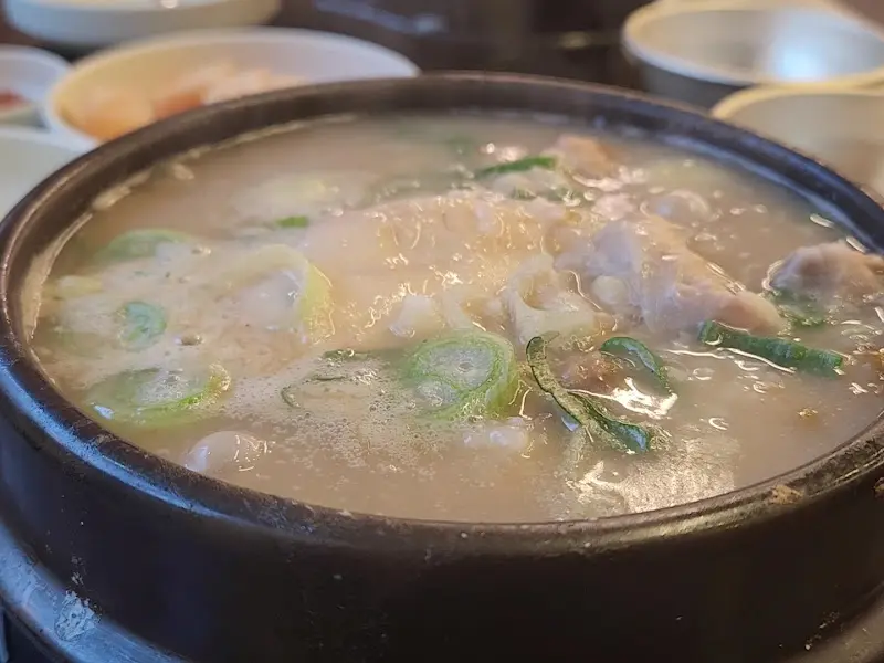 뜨끈한 갈비탕 국물