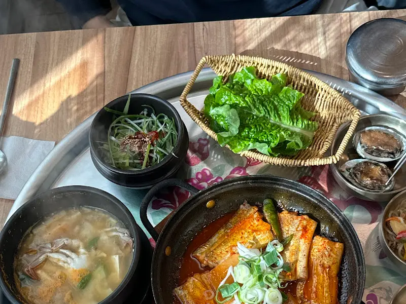 종달수다뜰 한상차림 전체