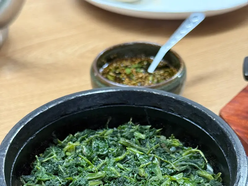 돌솥 곤드레밥 근접샷