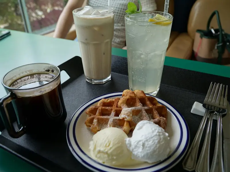 아메리카노와 허니버터브레드