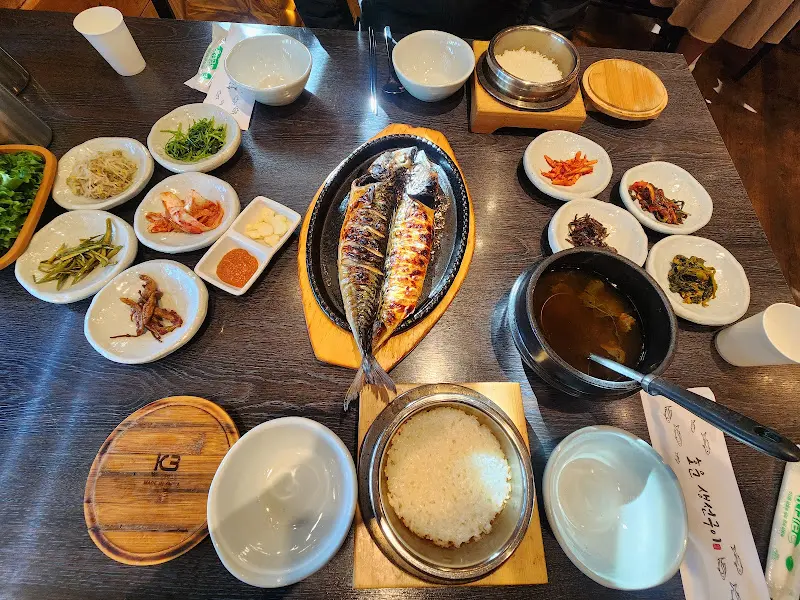 고등어 구이 한상차림