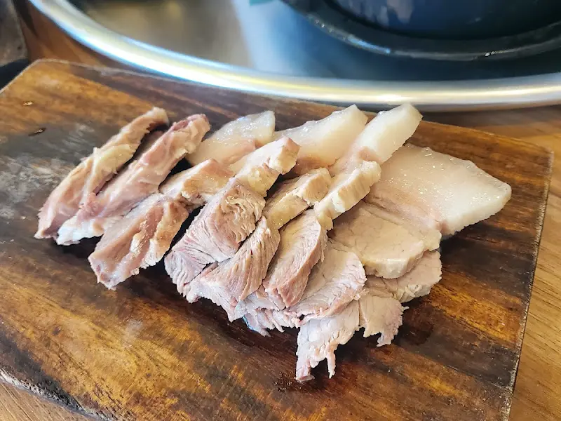 종달수다뜰 돔베고기 클로즈업