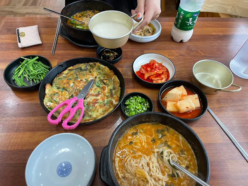 어죽, 해물파전, 막걸리