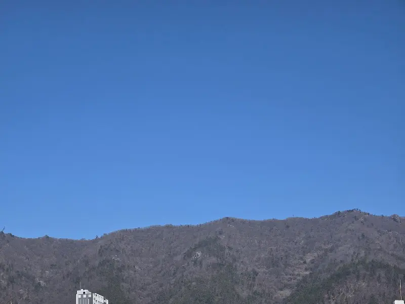 카페에서 바라본 풍경