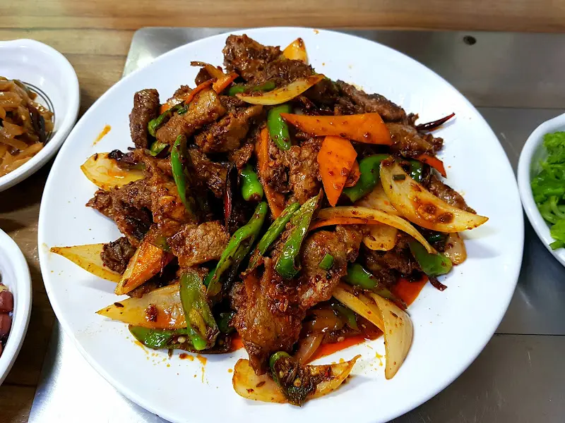 대파 양고기 볶음