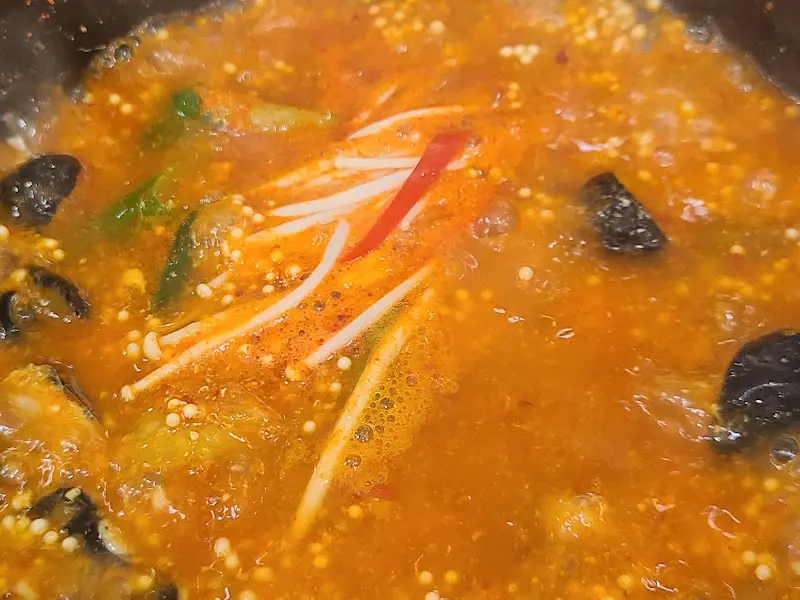 곰치국의 시원한 국물