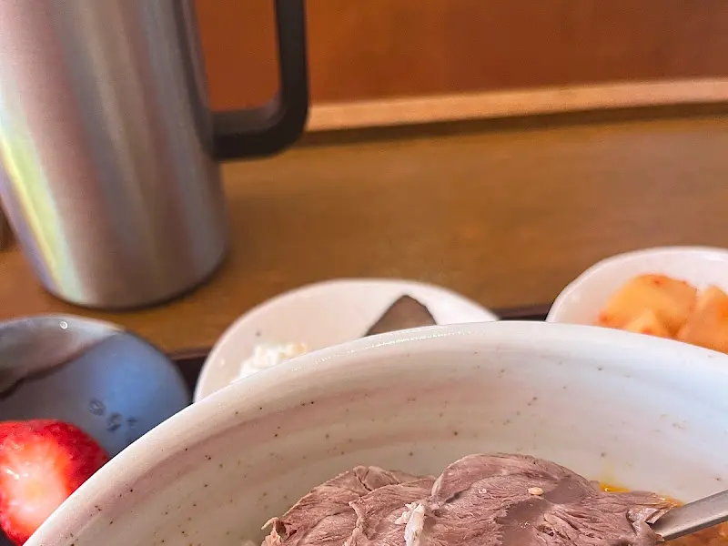 마라 탄탄면 근접샷