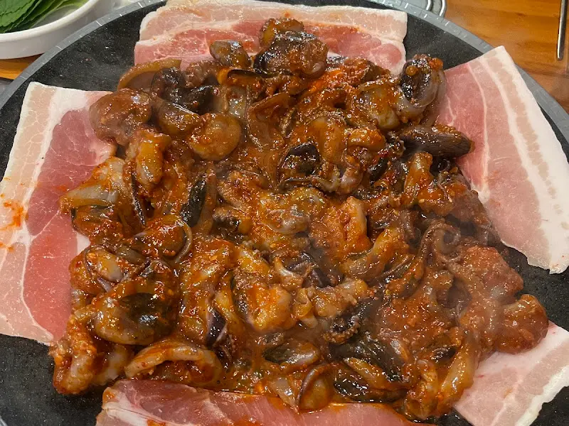 쭈꾸미 삼겹살 쌈