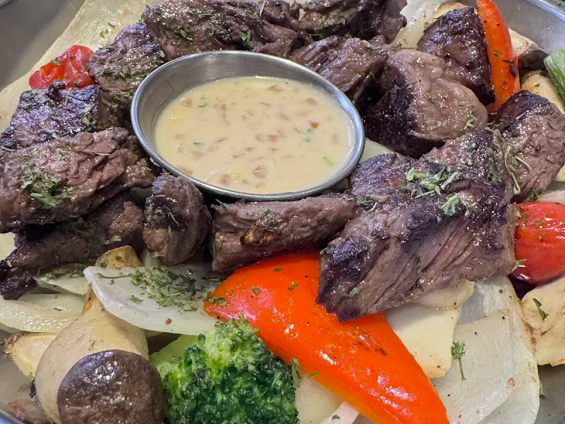 바비스테이크 근접샷