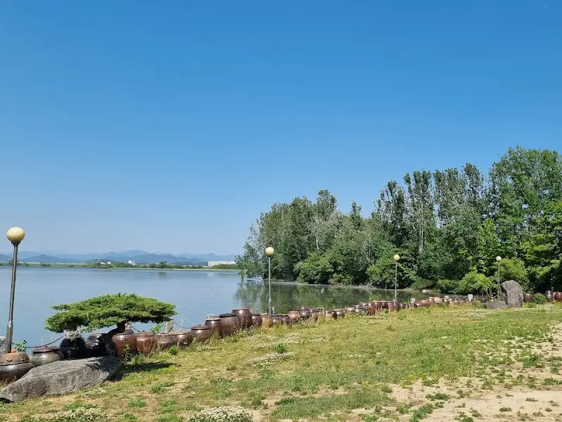 주남저수지의 석양