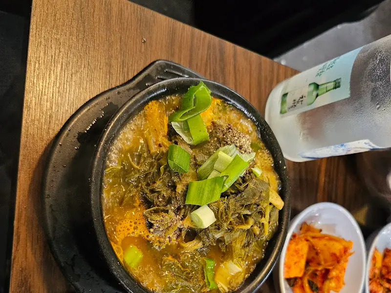 감자탕 한 상 차림