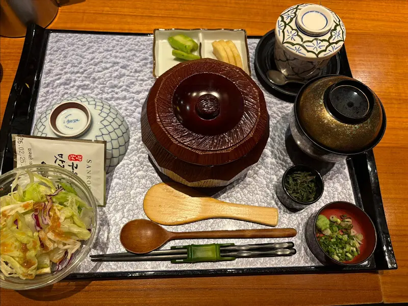 히츠마부시 한상차림 항공샷