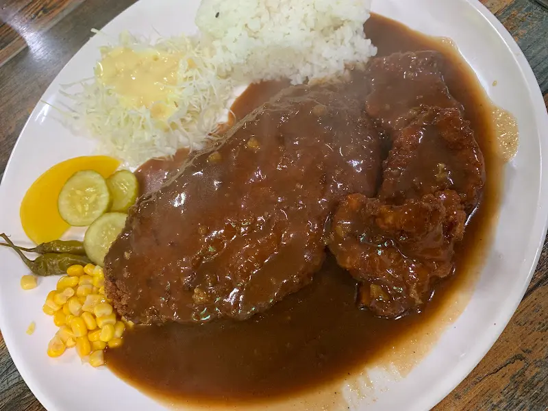 촉촉한 돈가스 단면