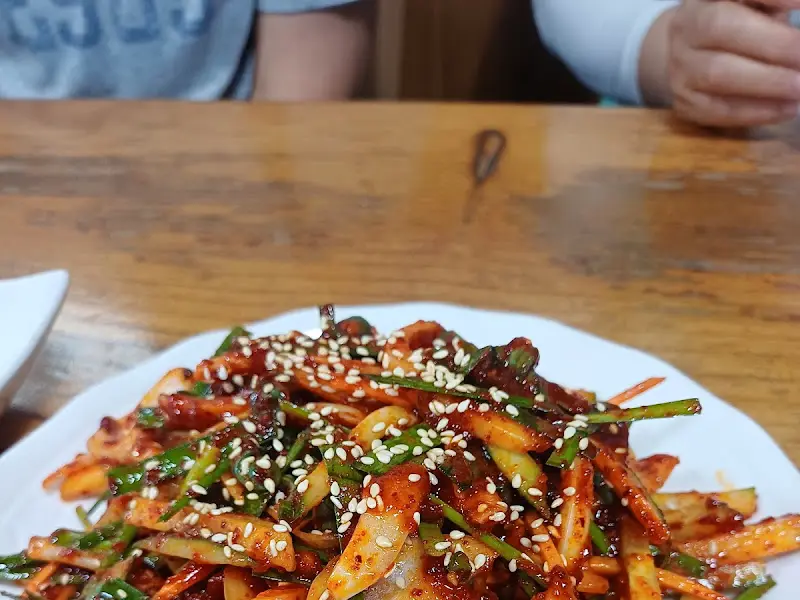 다슬기 무침 클로즈업