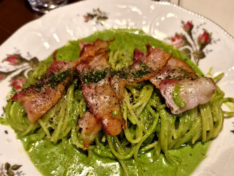 바질 새우 오일 파스타