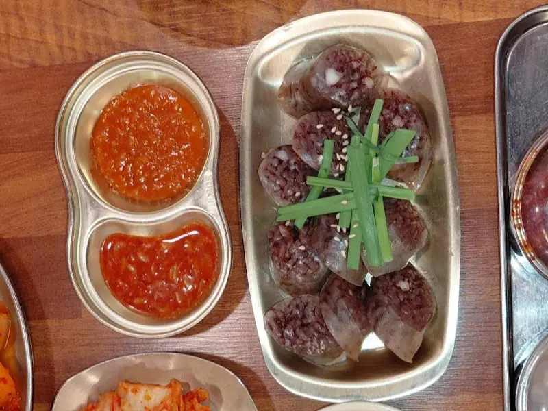순대 한 접시