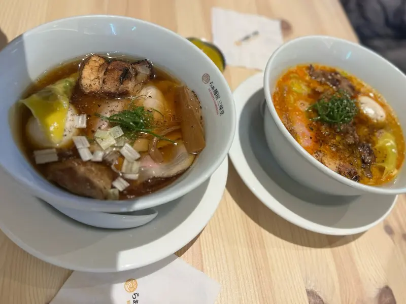 쇼유라멘과 탄탄면의 조화