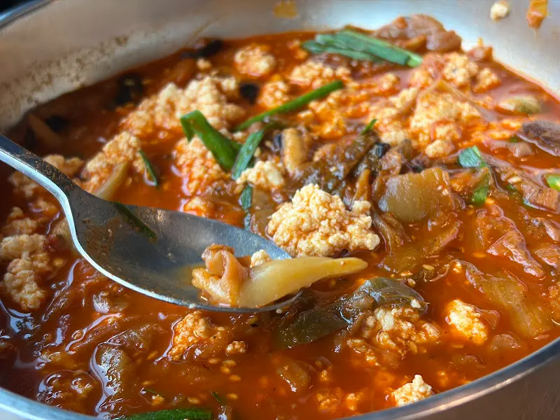 짬뽕순두부 속 순두부