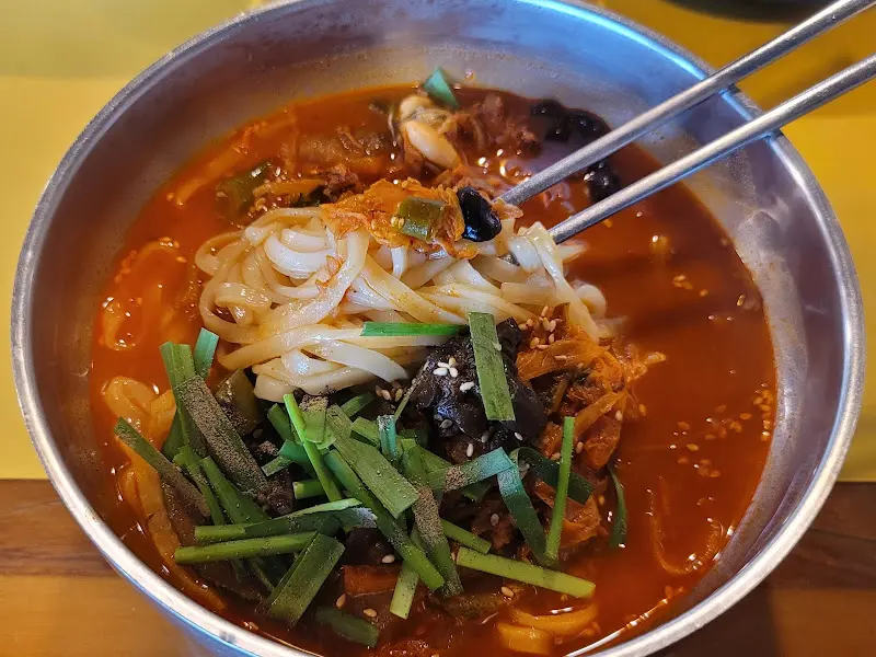 면이 들어간 짬뽕