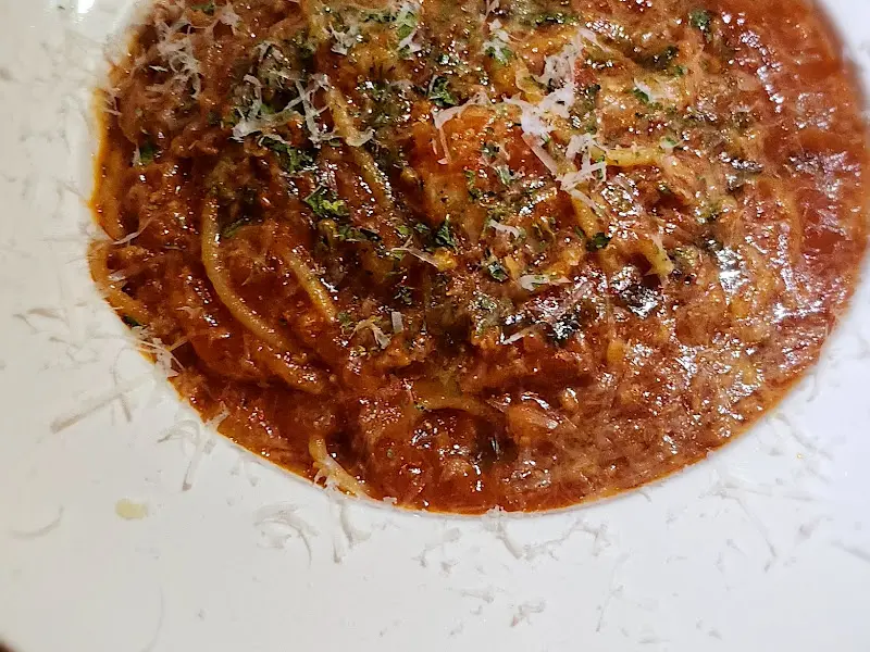 토마토 파스타 근접샷