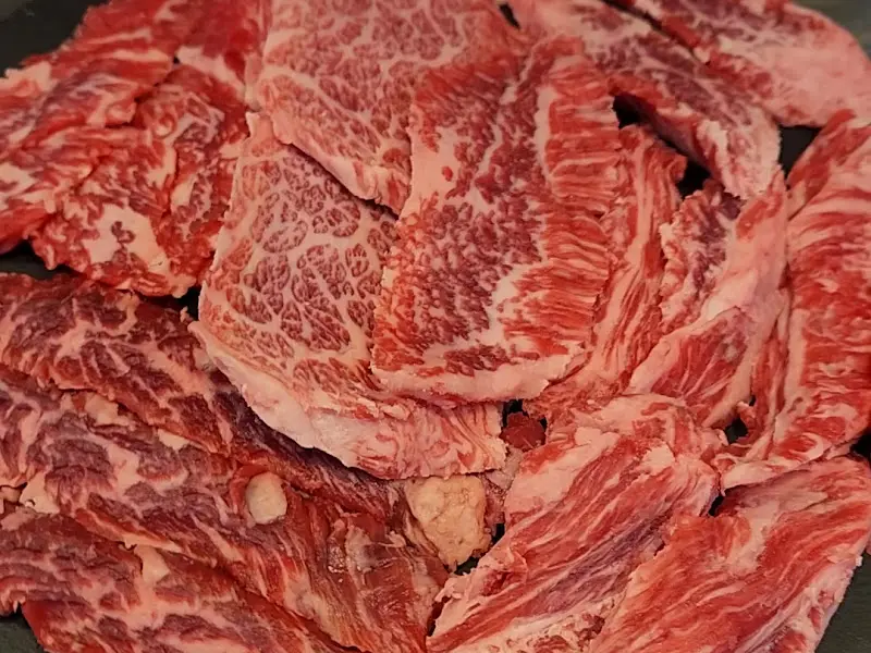 환상적인 마블링의 한우 모듬