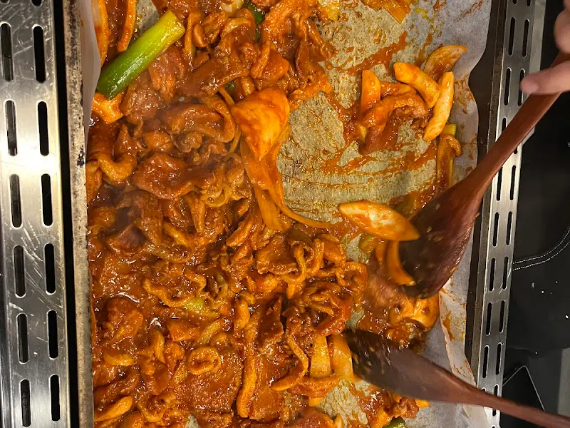 오리주물럭과 떡