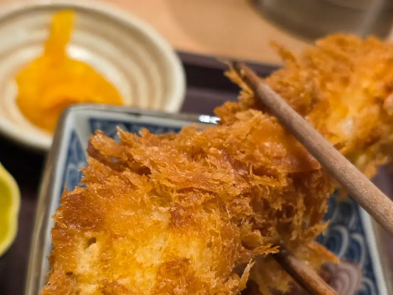 규카츠와 곁들임