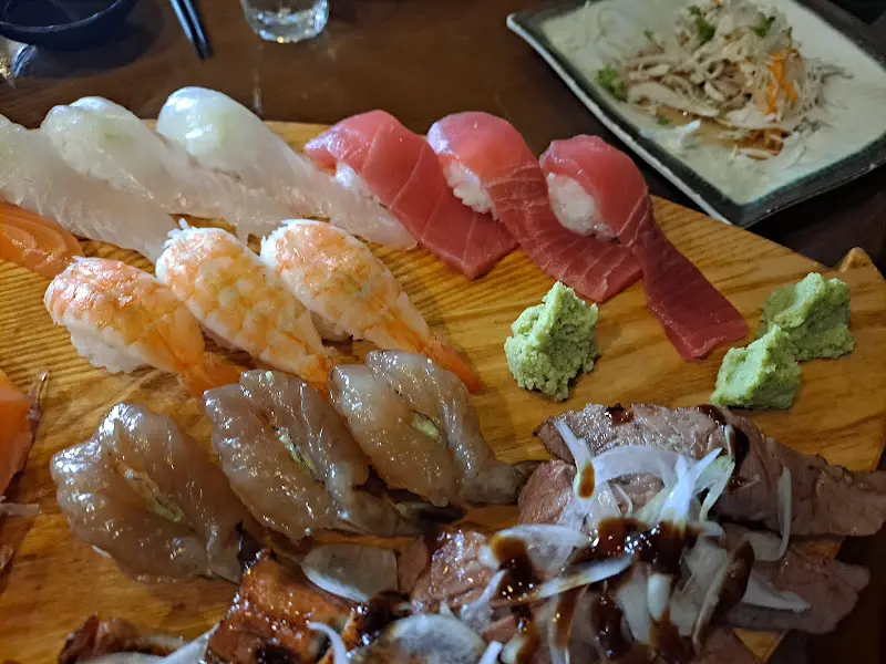 다양한 종류의 초밥