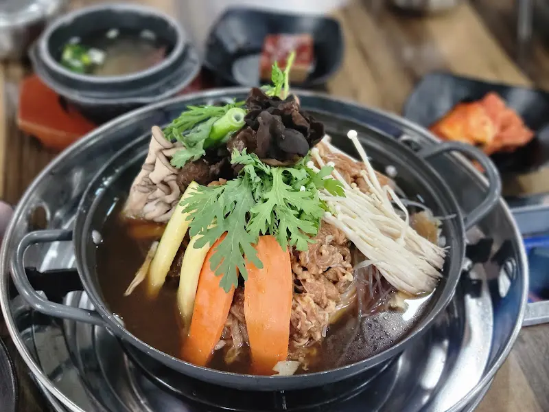 불고기전골 근접샷