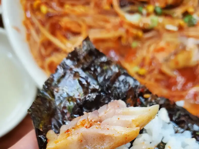 김에 싸 먹는 아구찜