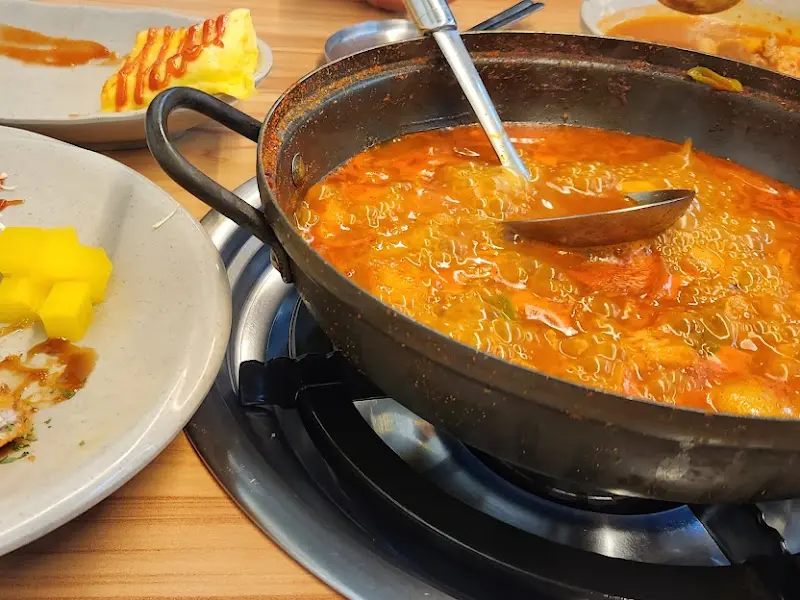 김치찌개의 끓는 모습