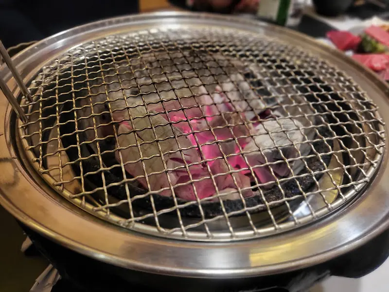 숯불 구이 준비