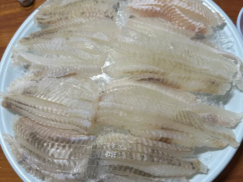 미조리횟집 도다리회