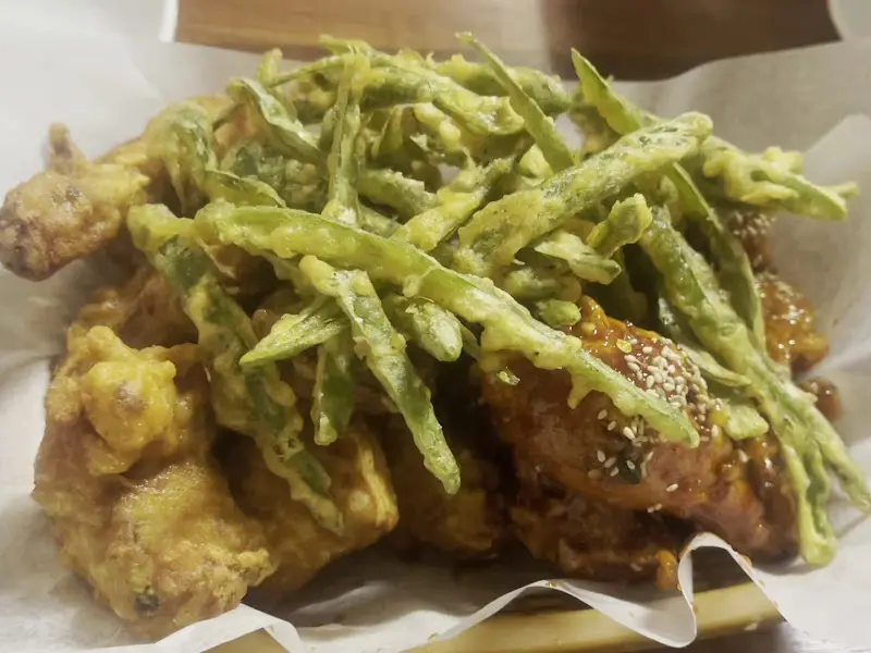 치킨과 고추튀김