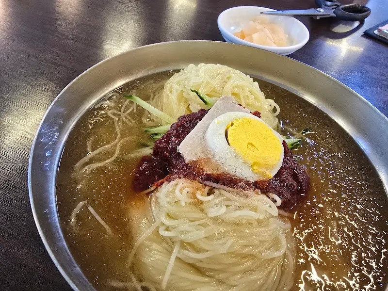 물밀면과 비빔밀면