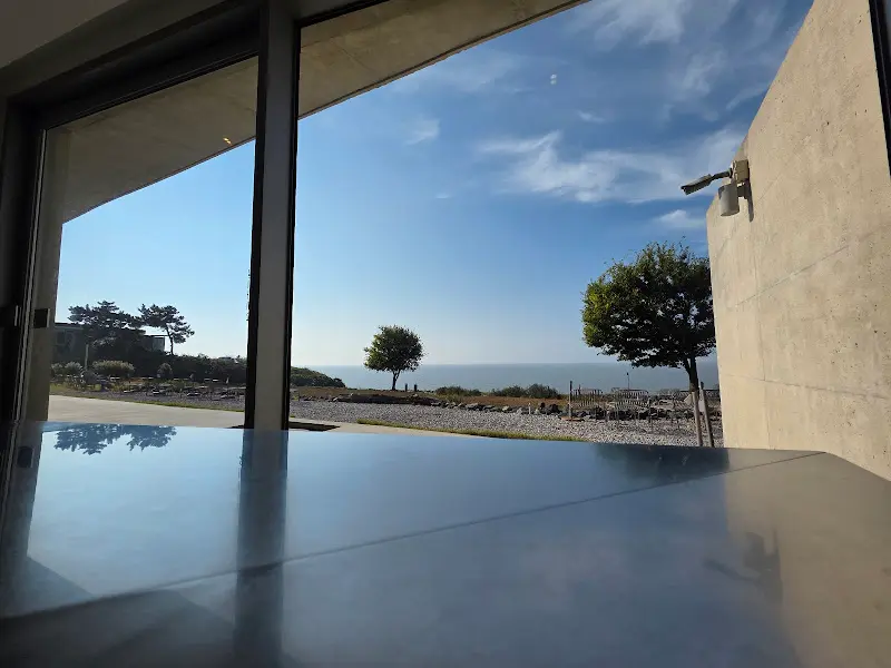 카페 보리 내부에서 바라본 풍경