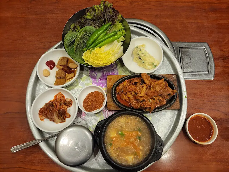 불고기 정식 한 상 차림