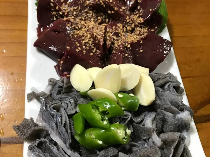 나정식당 간, 천엽