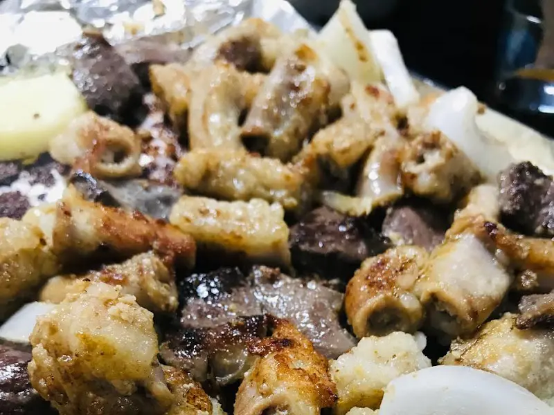 나정식당 곱창구이 근접샷