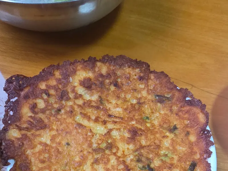 노릇노릇한 빈대떡의 자태